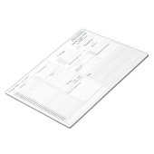 Geen Frills Daily Planner | 5 en 1 Food Journal ni Notitieblok (Schuin)