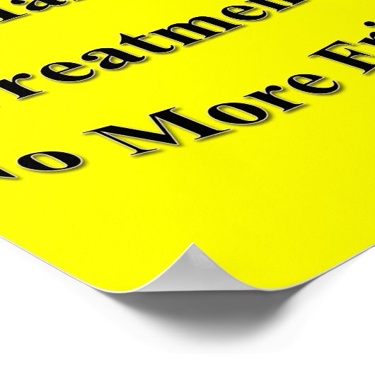 Geen Frizz Poster Matte (Hoek)