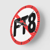 Geen FT8 wandklok (Hoek)