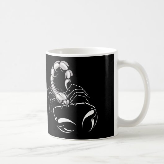 Geen Funny Silver Scorpion Koffiemok (Rechts)