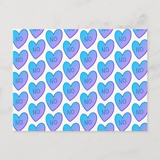  Geen Funny Snoep Harten Briefkaart (Voorkant)