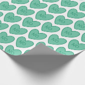  Geen Funny Snoep Harten Cadeaupapier (Hoek)