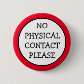 Geen fysieke contactpersoon ronde button 5,7 cm (Voorkant)