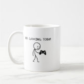 Geen gamen vandaag  koffiemok (Links)