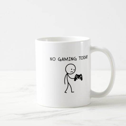 Geen gamen vandaag  koffiemok (Rechts)