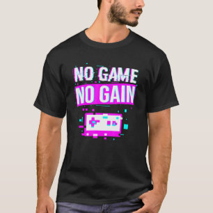 Geen gaminggame Geen gamingPixel-gamingvideogame T-shirt
