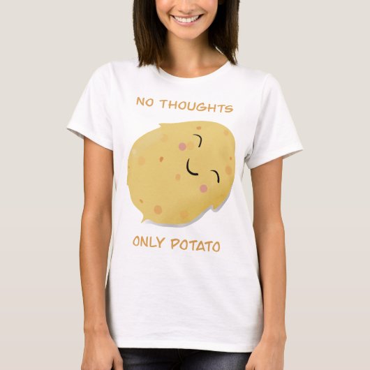 Geen gedachten alleen aardappel! t-shirt (Voorkant)