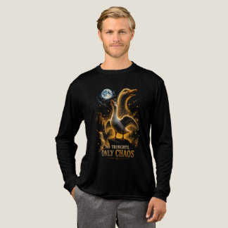 Geen Gedachten Alleen Chaos Grappige Gans Cadeau Tri-Blend Shirt
