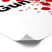 Geen Gedachten en gebeden meer! Pistool nu!! Poster (Hoek)