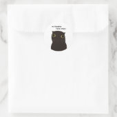 Geen gedachten - Funny Black Cat Meme Sticker (Tas)