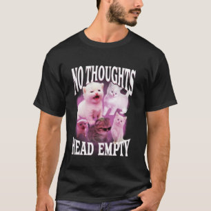 geen gedachten hoofd leeg grappig dwaas bootleg ka t-shirt