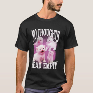 geen gedachten hoofd leeg grappig dwaas bootleg ka t-shirt