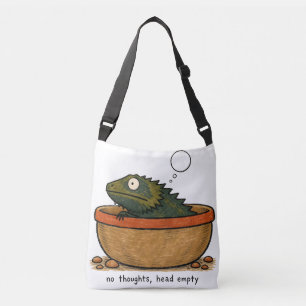 Geen Gedachten Lege Kop Baardagaam Kunst Crossbody Tas
