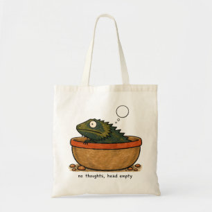 Geen Gedachten Lege Kop Baardagaam Kunst Tote Bag
