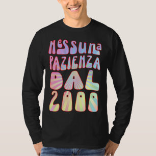 Geen Geduld Sinds 2000 23 Jaar Verjaardag Retro T-shirt