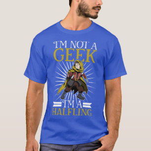Geen geek D20 Rollenspel Karakter Halfling T-shirt