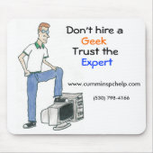 Geen Geeks Mousepad Muismat (Voorkant)