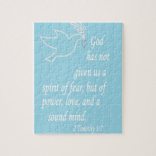 Geen geest van angst legpuzzel (Verticaal)