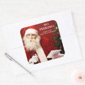 Geen gegadigden voor kerstcadeautjes vierkante sticker (Envelop)