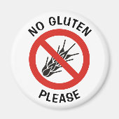 Geen gegolfd teken magneet (Voorkant)