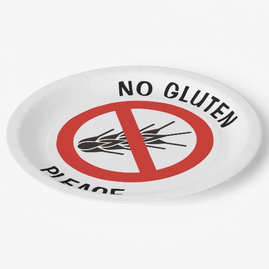 Geen gegolfd teken papieren bordje (Gekanteld)