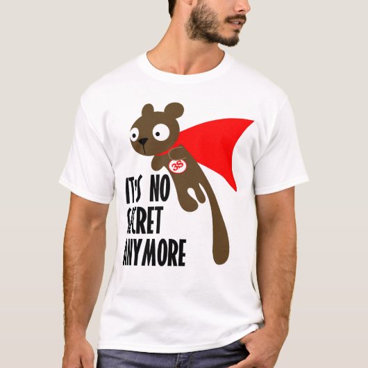 Geen geheim vierkant shirt (Voorkant)