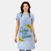 Geen geintjes in mijn keuken schort (Gedragen)