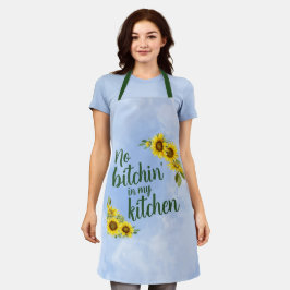 Geen geintjes in mijn keuken schort