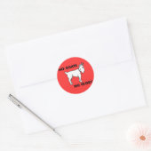 Geen geit ronde sticker (Envelop)