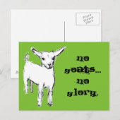 Geen geiten... Geen Briefkaart Glory (Voorkant / Achterkant)