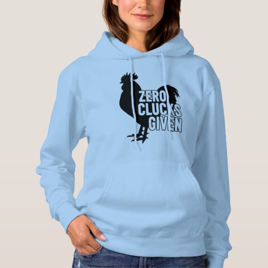Geen gekakel gegeven hoodie (Voorkant)