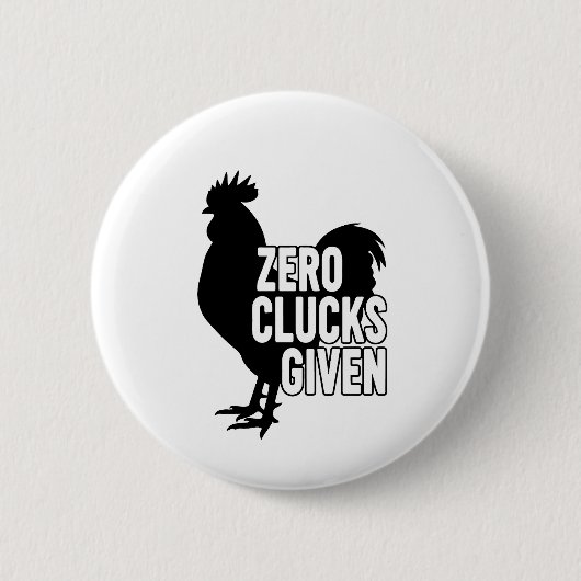 Geen gekakel gegeven ronde button 5,7 cm (Voorkant)