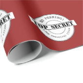 Geen gekke rode kerstinpakpapier cadeaupapier (Rol Hoek)