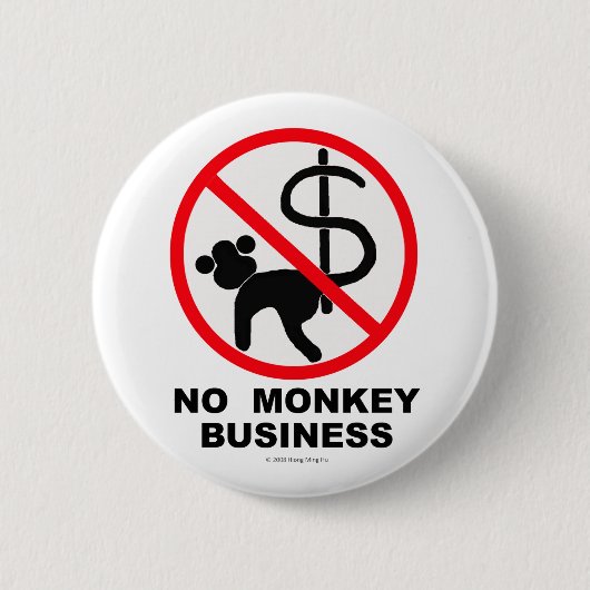 GEEN GELD BEDRIJF RONDE BUTTON 5,7 CM (Voorkant)