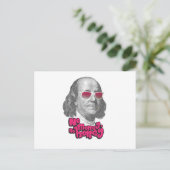 Geen geld, geen honing briefkaart (Staand voorkant)