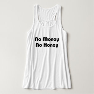 Geen geld honing tanktop