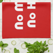 Geen geld honing theedoek (Gevouwen)