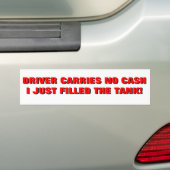 Geen geld, ik heb net Bumpersticker gekocht (Op auto)