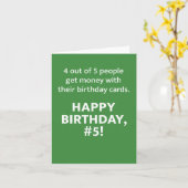 Geen geld in deze Kaart plagen / grappen maken (Gele Bloem)