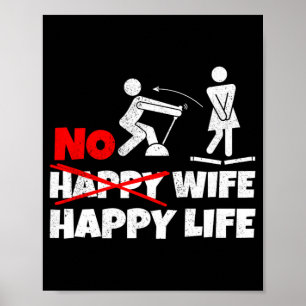 Geen Gelukkige Vrouw Gelukkig Leven Vrouwen Bruid  Poster