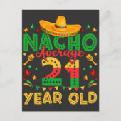 Geen gemiddelde 21-jarige Cinco de Mayo Briefkaart (Voorkant)