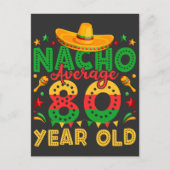 Geen gemiddelde 80-jarige Cinco de Mayo Briefkaart (Voorkant)