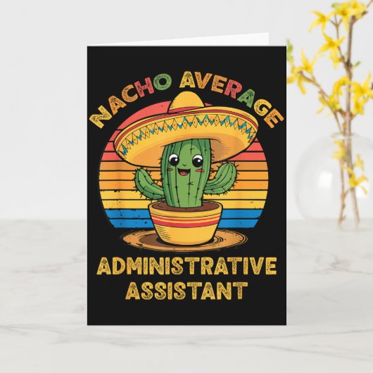 Geen gemiddelde administratieve assistent admin ci kaart (Gele Bloem)