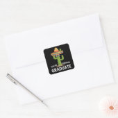 Geen gemiddelde afgestudeerde middelbare school Co Vierkante Sticker (Envelop)