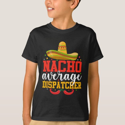 Geen gemiddelde afzender Grappige Mexicaanse Cinco T-shirt (Voorkant)