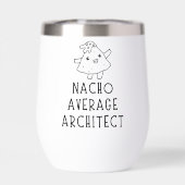 Geen gemiddelde architecte Funny Cartoon Aangepast (Achterkant)