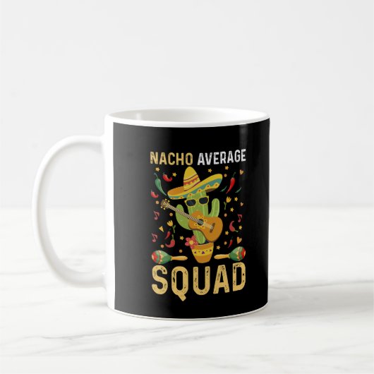 Geen gemiddelde bende Cinco De Mayo Mexicaans fees Koffiemok (Links)