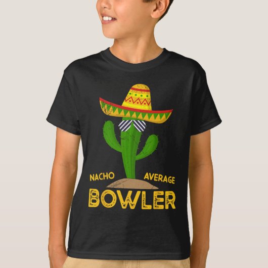 Geen gemiddelde bowler Cinco De Mayo Mexicaanse fa T-shirt (Voorkant)