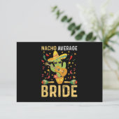 Geen gemiddelde bruid Cinco De Mayo Mexicaanse bru Bedankkaart (Staand voorkant)