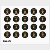 Geen gemiddelde Canadese grappige Cinco De Mayo So Ronde Sticker (Vel)